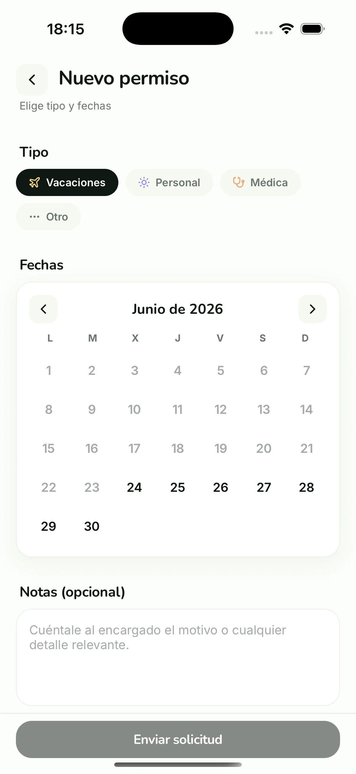Solicitud de permisos de Woblip